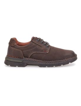 Scarpe stringate marroni in pelle 252900002 45