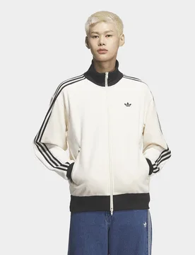 Velour Classic Track Top - Bianco, bianco bianco Uomo taglia S - Adidas - FashionsVida