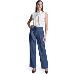 Pantalón de vestir vaquero plisado