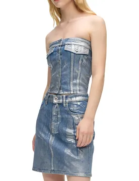 Damen Top Azurblau 507677