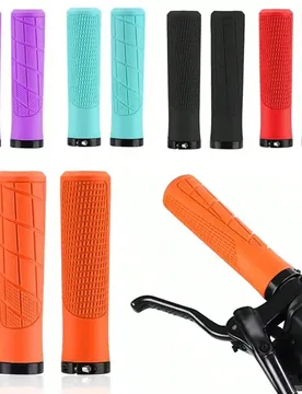 Par Agarres de manillar de bicicleta, múltiples colores disponibles, agarres antideslizantes y absorbentes de choques para manillar de bicicleta de m - Shein - FashionsVida
