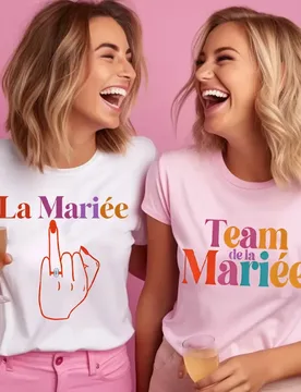 Team De La Mariée La Mariée T-shirt Finger Wedding Ring Graphic Tees French Engaged Tshirt Women Bachelorette Hen Party Tops - Aliexpress - FashionsVida