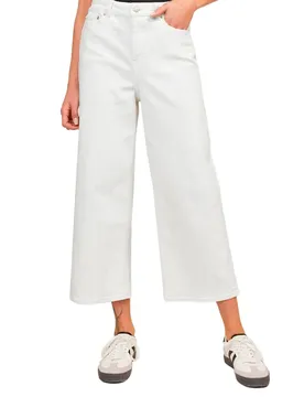 Jeans A Vita Alta Milla Wide Culotte Jjxx White Denim 28