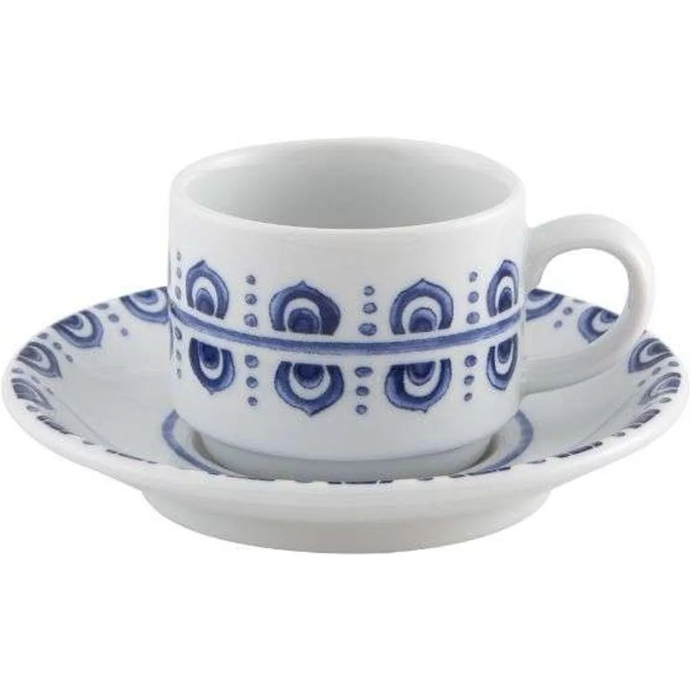 Taza de café con plato Azure Lux - Vista Alegre - FashionsVida
