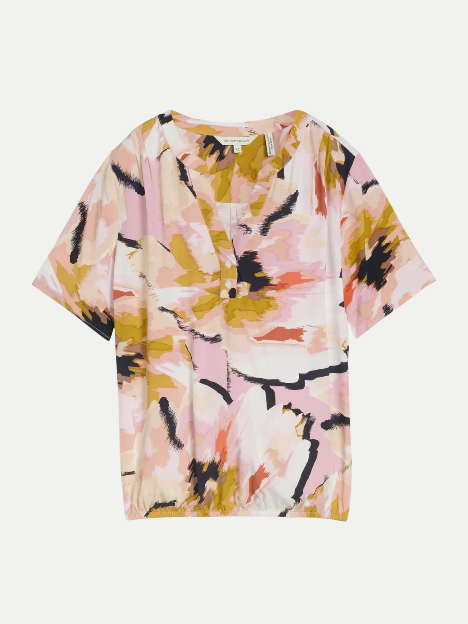 Bluse mit Floral Muster Mehrfarbig 46 - Tom Tailor Casual - FashionsVida