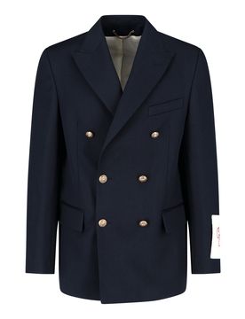 Blazer doppiopetto in misto lana