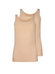 Débardeur lot de 2 ADVANTAGE COTTON STRETCH beige beige 38