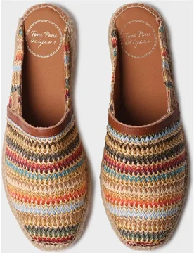 Alpargatas planas de mujer de rafia tipo mule - Toni Pons - FashionsVida