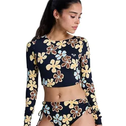 Rash Guard Manches Longues The Beach Babe Anthracite Nostalgic Feels S
