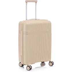 Maleta trolley cabina polipropileno revesrse zipper 55 cms 2,4 kg