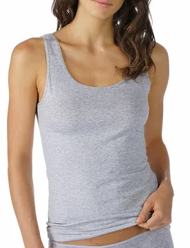 Top - Unterhemd COTTON PURE light grey melange grau 44 damen - Mey - FashionsVida