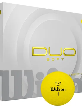 Golfbälle DUO Soft - 12er Pack, gelb - Wilson - FashionsVida