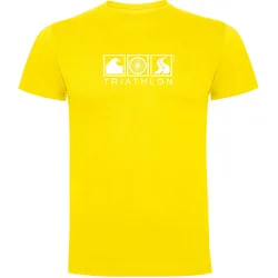 Maglietta A Maniche Corte Triathlon Yellow 2XL
