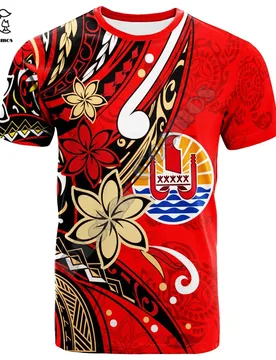 NewFashion French Polynesia Tahiti Country Flag Tribal Culture Retro 3DPrint Men/Women Summer Colorful Short Sleeves T-Shirts B5 - Aliexpress - FashionsVida