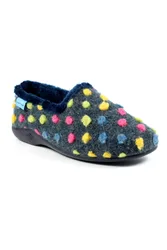 Helix Womens Polka Dot Slippers - - Size: 6