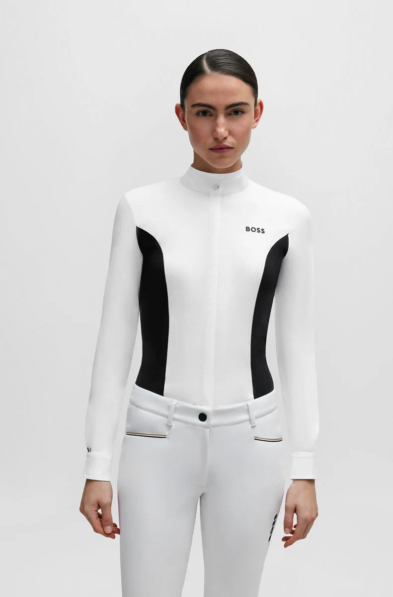 Equestrian Damen Turnierbluse EMMA sky captain S - BOSS - FashionsVida