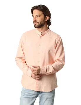 Camicia A Maniche Lunghe Smithy Light Peach M
