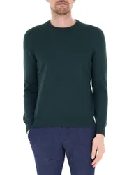 Maglione lana vergine VERDE SCURO 56