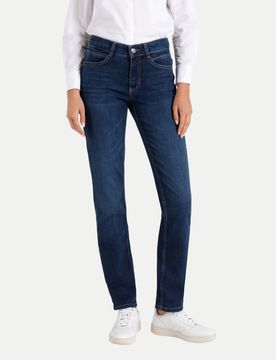 Straight Fit Jeans mit Label-Patch Blau 46/34