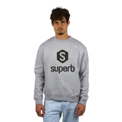 Mens Sudadera Hexawhite Sweatshirt - Grey Cotton - Size X-Large