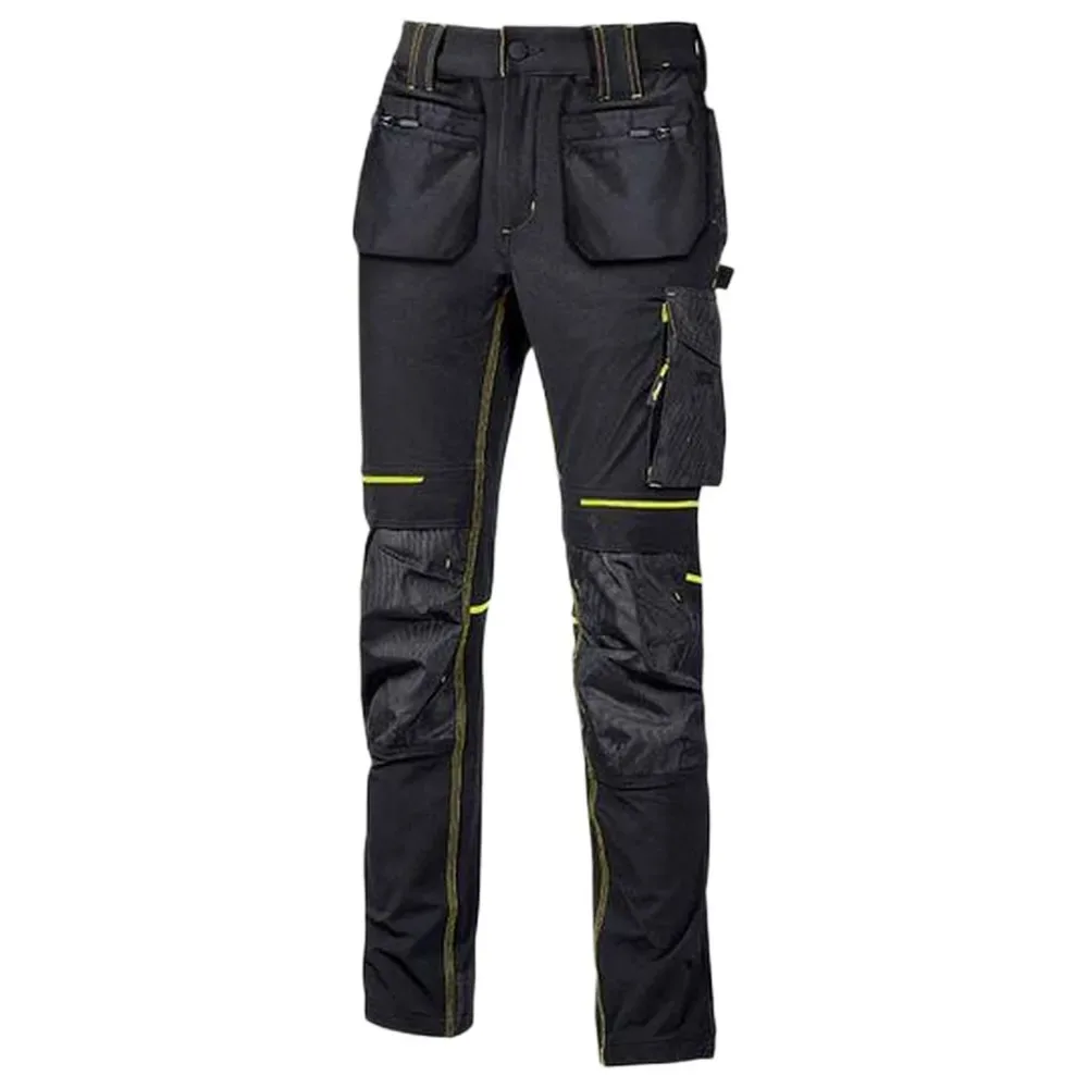 Pantalon De Travail Atom Fly Long Black Carbon 2XL - U-Power - FashionsVida