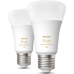 Pack 2 Bombillas HUE White & Ambiance A60 E27 (Reacondicionado A estrenar)