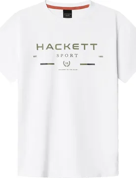 T-shirt à Manches Courtes Hk5000065 Optic White 3 Années Garçon - Hackett - FashionsVida