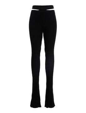 Pantaloni svasati a costine