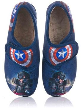 Pantoffeln Kinder Slipper – Captain America 37;38;40;41 Male