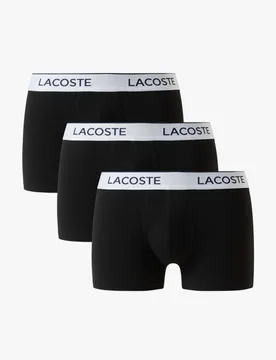 Pack Cotton Rich Trunks Black male - Lacoste - FashionsVida