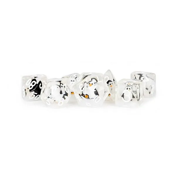 Fanroll - Resin Polyhedral Dice Set: Penguin (16mm) - FanRoll Dice - FashionsVida