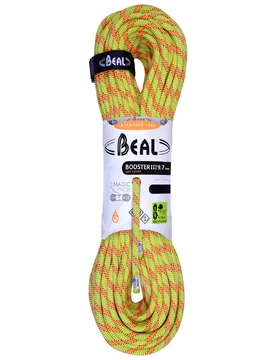 Corde d'escalade - Booster III 9,7mm Dry Cover Anis - Taille 70 m - Jaune - Beal - FashionsVida
