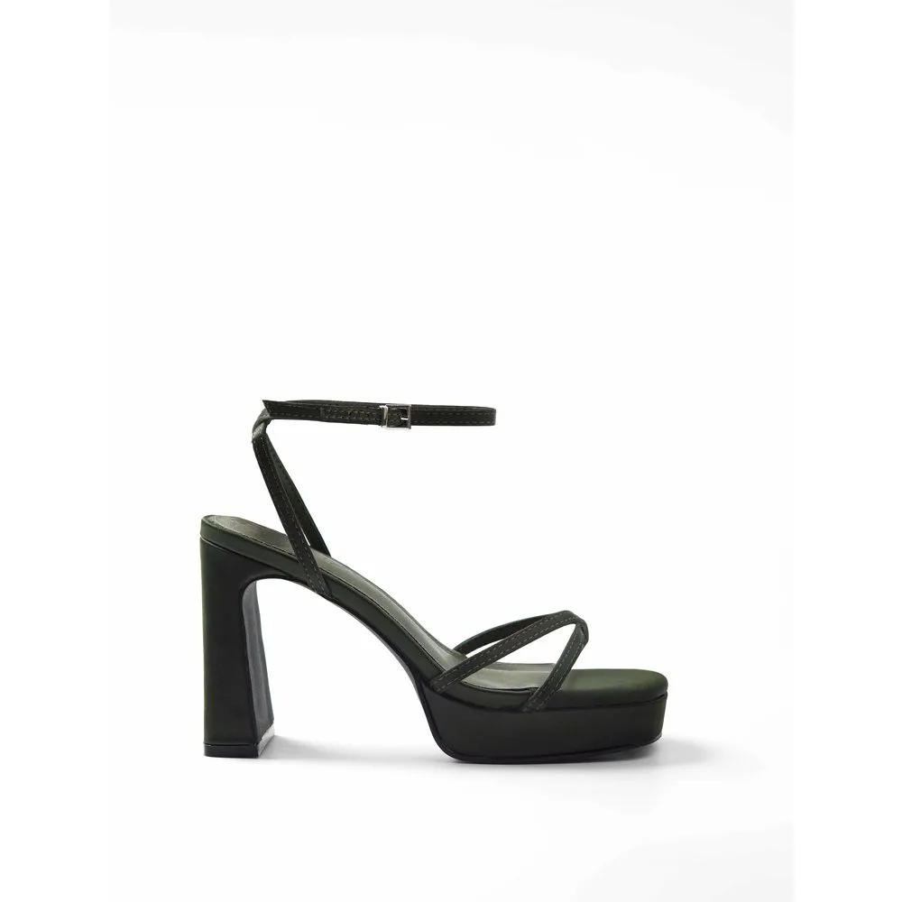 Sandalias de tacón de muje con tiras y plataforma - Mim - FashionsVida