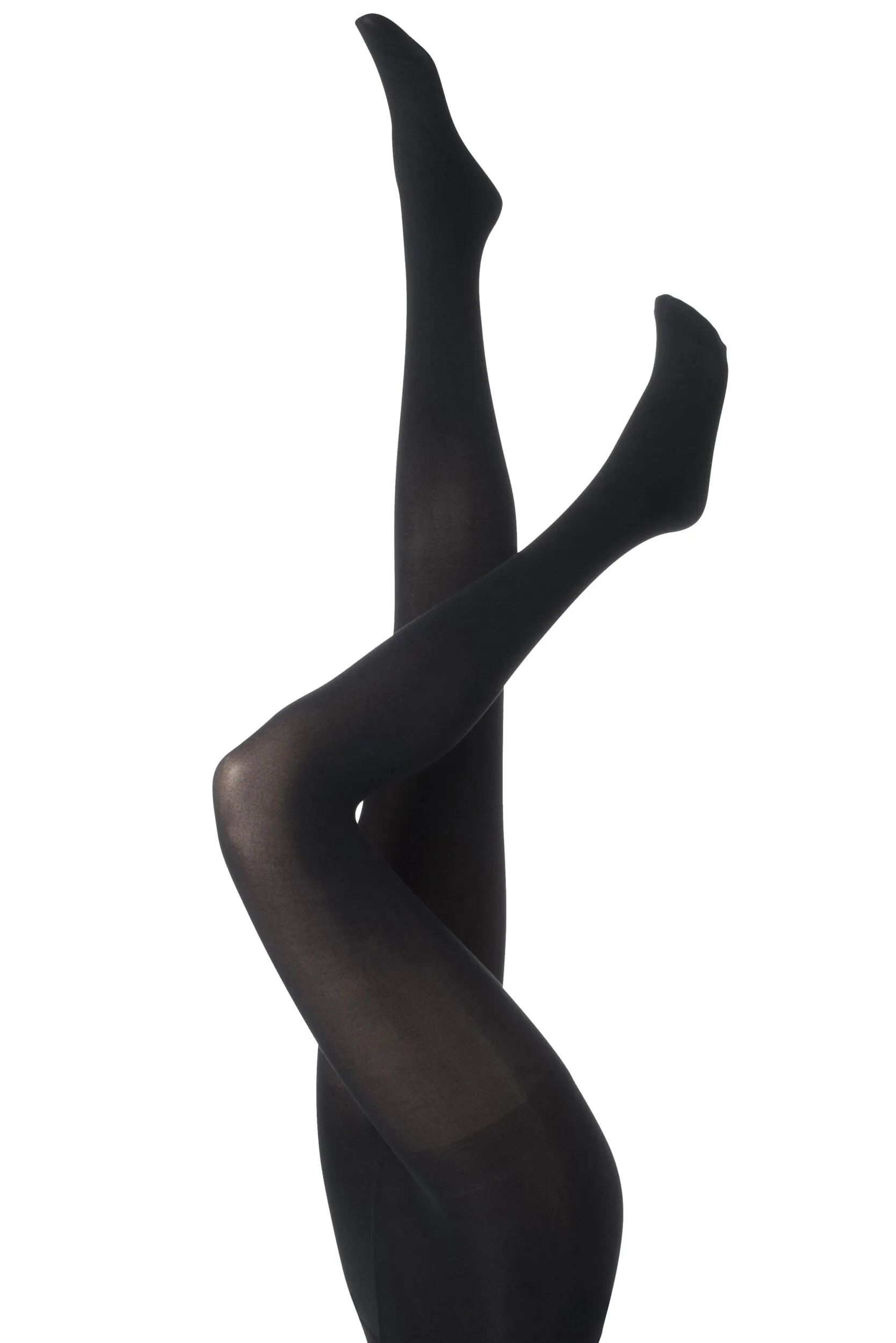 Pair Black 60 Denier Opaque Tights Ladies Small - - Black - Size: Small - Charnos - FashionsVida