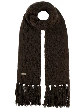 Vesina Knit Scarf by - dark brown - Damen - Size: One Size - Seeberger - FashionsVida