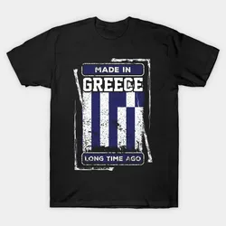 Made In Greece Long Time Ago Men's T Shirt Greece Flag Born