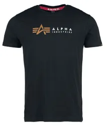 T-Shirt - Alpha Label T-Shirt - S bis XXL - für Männer - Größe XXL - schwarz - Männer - male