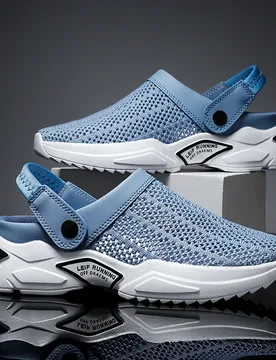 New Casual Sandals Men Summer Half Shoes Slippers Slides Slip on Shoes Men Mesh Breathable Soft Comfortable Slippers for Men - Aliexpress - FashionsVida