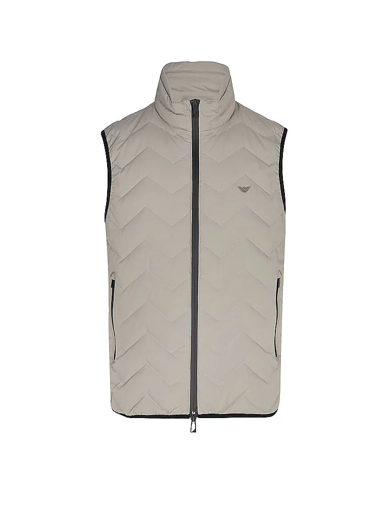 Chaleco acolchado de plumón beige 54 - Emporio armani - FashionsVida