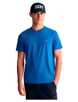 Maglietta A Maniche Corte 200318 Regular Fit Saxony Blue L