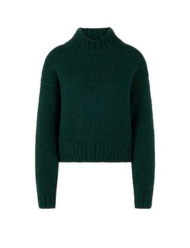 Rollkragenpullover verde oscuro 40