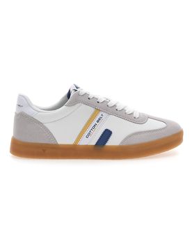 Sneakers Bianche Con Lacci Leopard 41