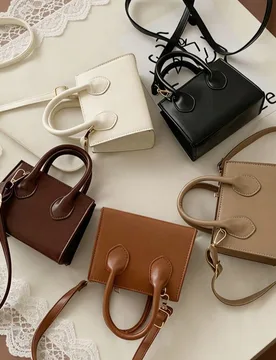 Pieza Bolso de mano minimalista de diseño único y de moda, bolso cuadrado pequeño, bolso cruzado/de hombro pequeño de estilo coreano multiusos, co - Shein - FashionsVida