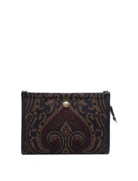 Pochette jacquard paisley