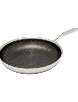 Pfanne mit Wabenstruktur, Edelstahl silber - Hensslers - FashionsVida