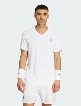 T-SHIRT TENNIS CLIMACOOL + FREELIFT PRO M White - Adidas - FashionsVida