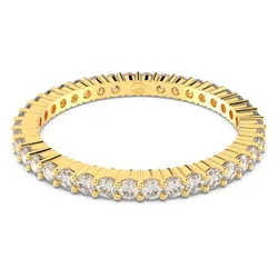Anello Matrix Vittore, Taglio Round, Bianco, Finitura oro 18K 55