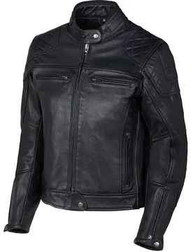 Giubbotto Doona Moto in Pelle J235 ACE LADY Ner taglia 2X - Oj Atmosfere - FashionsVida