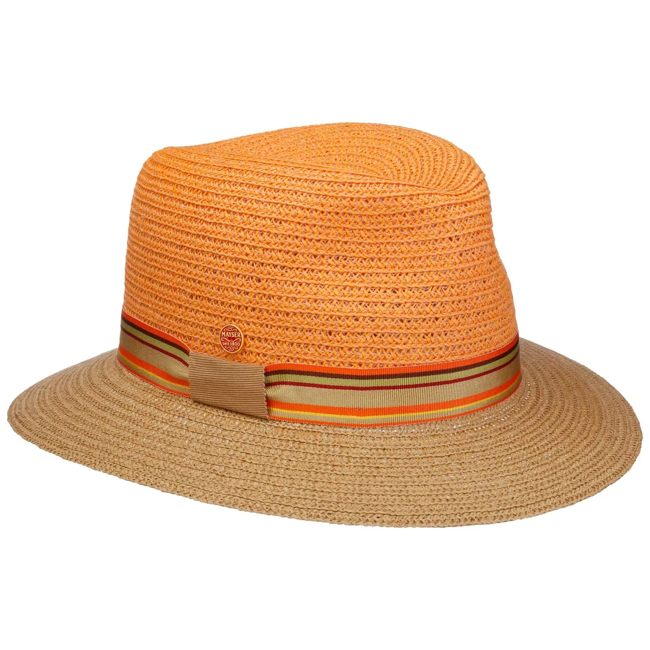 Nane Twotone Traveller Straw Hat by - orange - Damen - Size: One Size - Mayser - FashionsVida