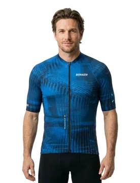 Maglia A Maniche Corte Icon Heritage Blue - Bioracer - FashionsVida